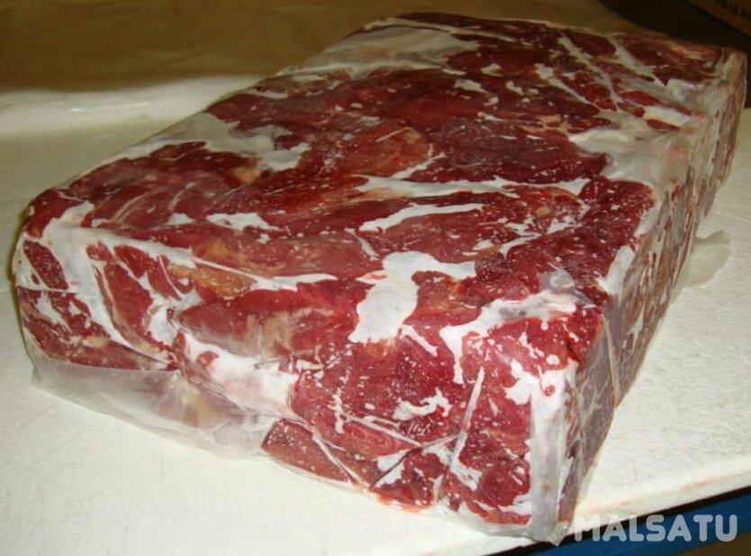 замороженные мясные говяжьи блоки 15 кг (без костей)